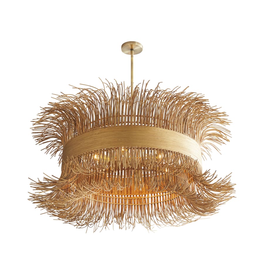 Arteriors Filamento 6 Light 42" Wide Abstract Drum Chandelier