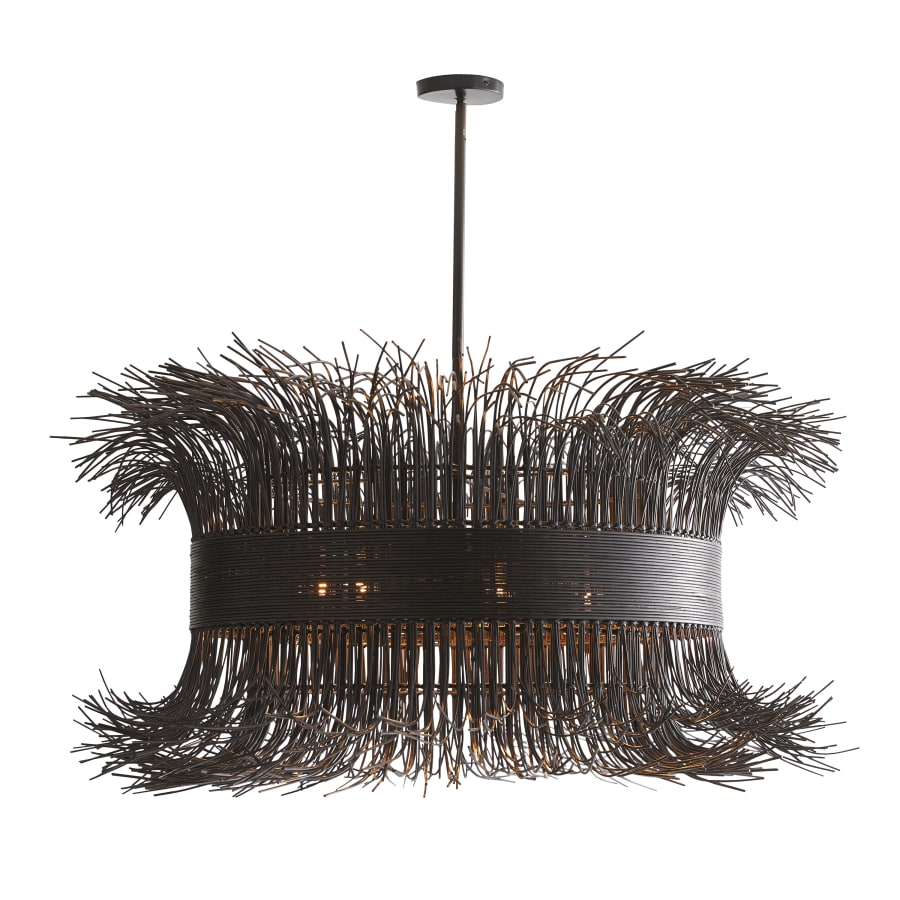 Arteriors Filamento 6 Light 42" Wide Abstract Drum Chandelier