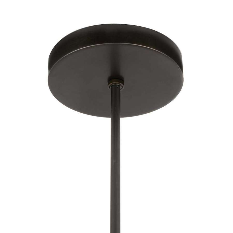 Arteriors Hans 44" Wide LED Ring Chandelier with Frosted Glass Shades
