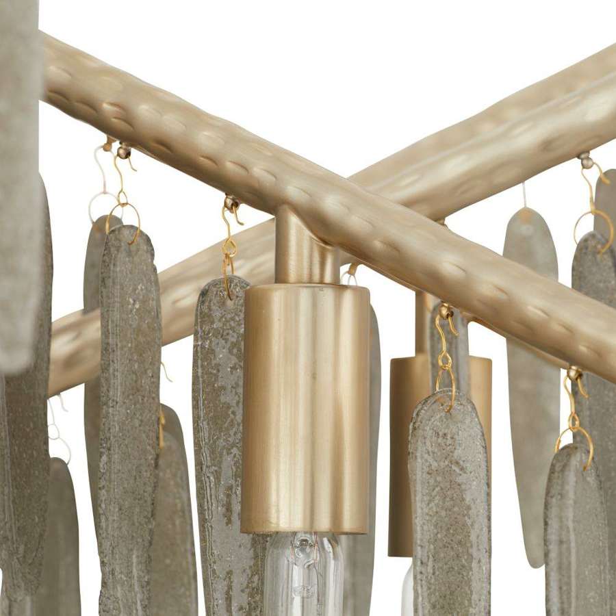 Arteriors Gia 12 Light 40" Wide Waterfall Chandelier