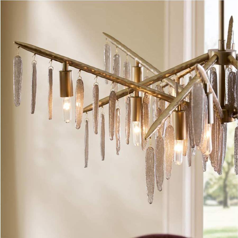 Arteriors Gia 12 Light 40" Wide Waterfall Chandelier