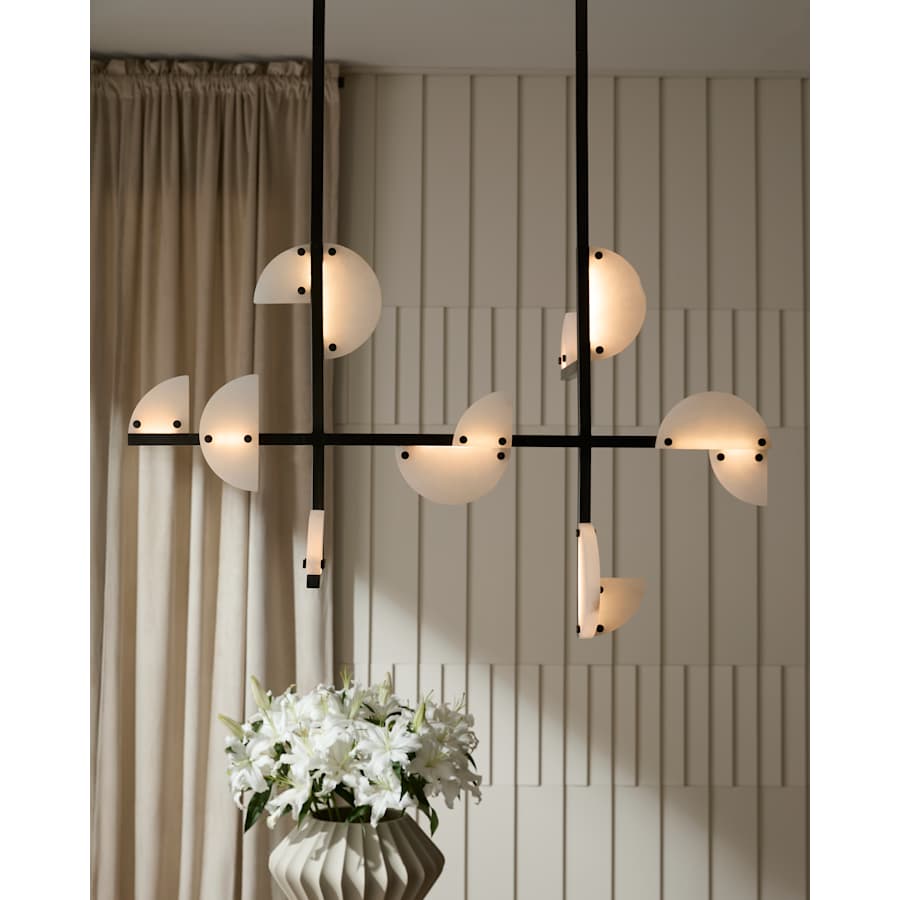 Arteriors Nova Chandelier 40" Wide Abstract Chandelier