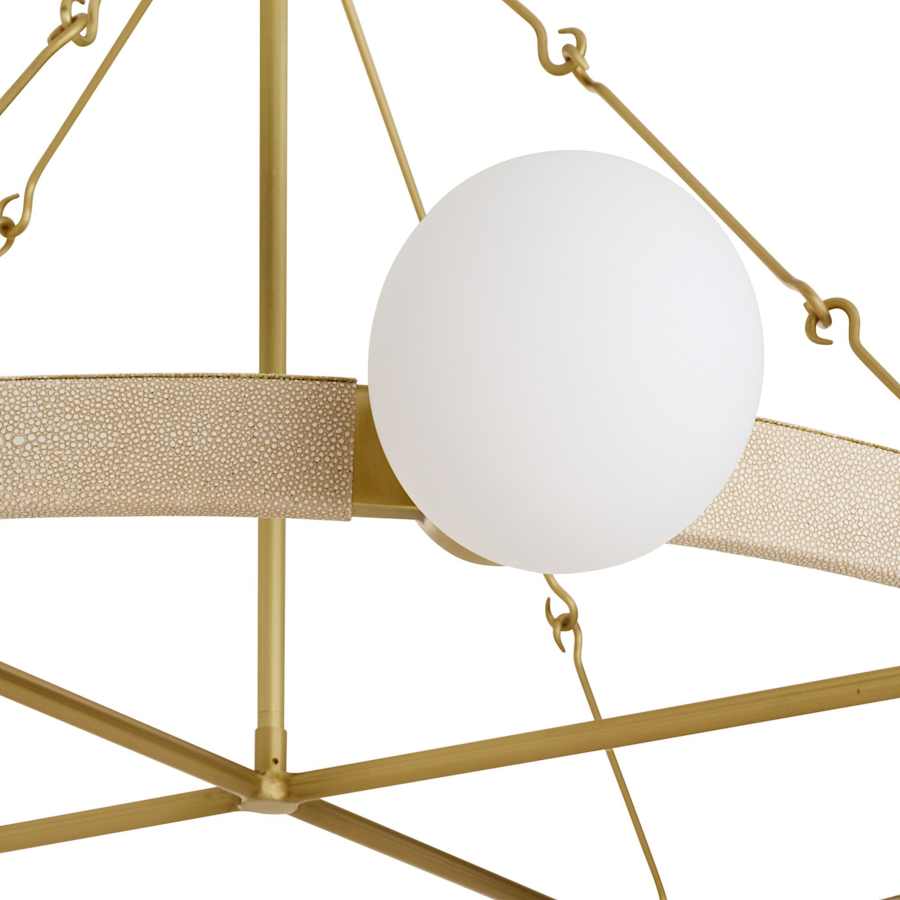 Arteriors Liberty Chandelier 8 Light 56" Wide Ring Chandelier