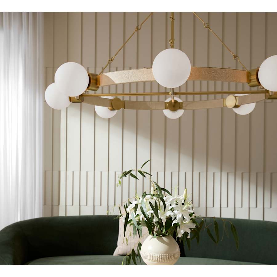 Arteriors Liberty Chandelier 8 Light 56" Wide Ring Chandelier