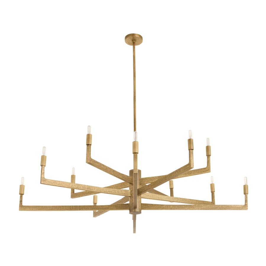 Arteriors Griff Large Chandelier 12 Light 56" Wide Taper Candle Style Chandelier