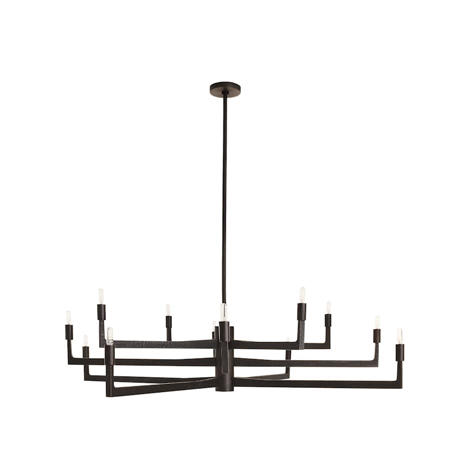 Arteriors Griff Large Chandelier 12 Light 56" Wide Taper Candle Style Chandelier