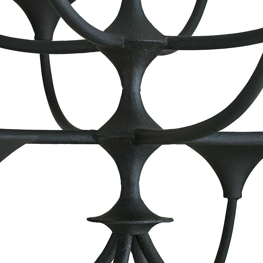 Arteriors Larkin Chandelier 12 Light 42" Wide Wrought Iron Abstract Chandelier