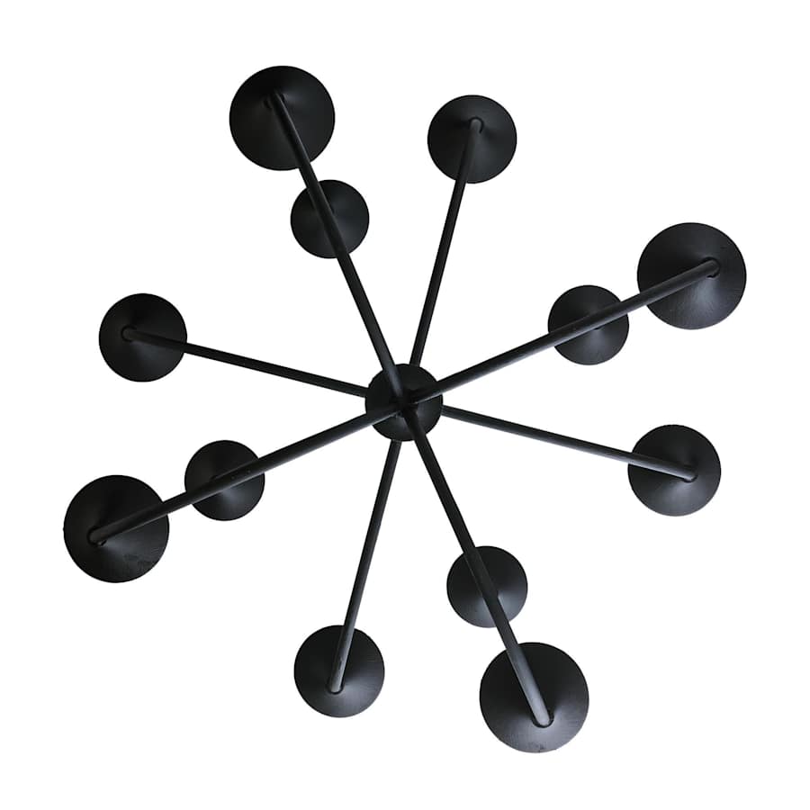 Arteriors Larkin Chandelier 12 Light 42" Wide Wrought Iron Abstract Chandelier