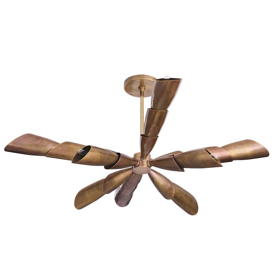 Arteriors Morgan Flush Mount 8 Light 44" Wide Abstract Chandelier