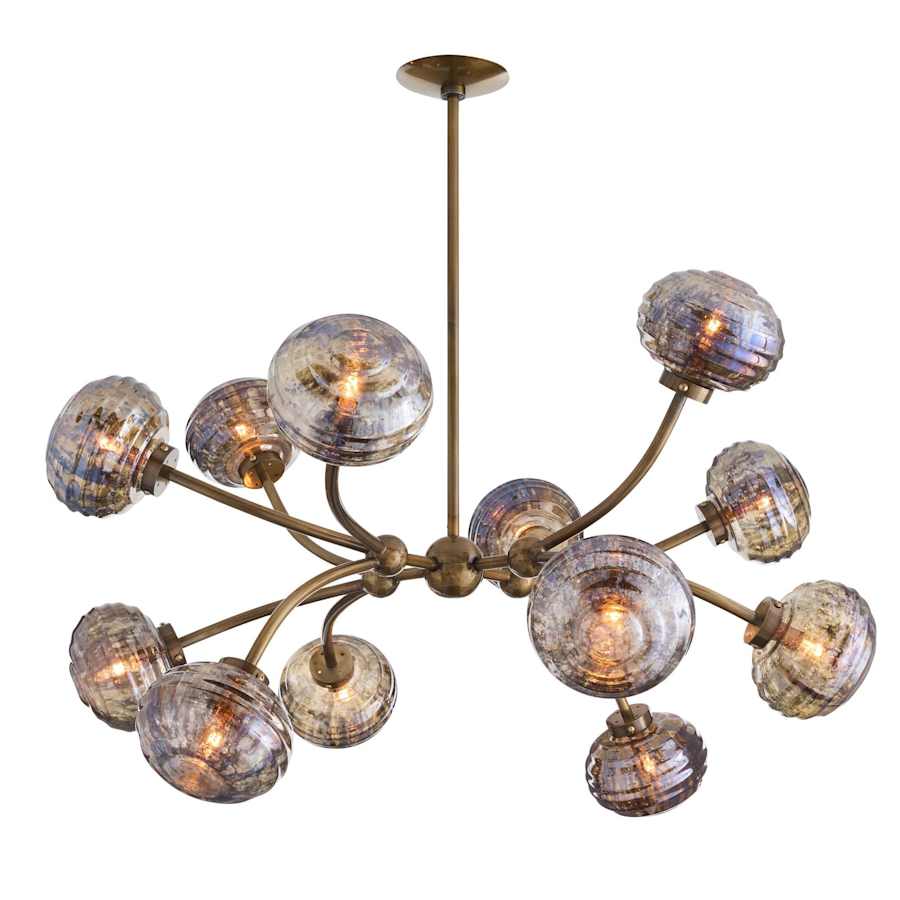 Arteriors Merrick Chandelier 12 Light 39" Wide Abstract Sputnik Chandelier