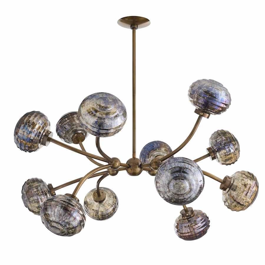 Arteriors Merrick Chandelier 12 Light 39" Wide Abstract Sputnik Chandelier