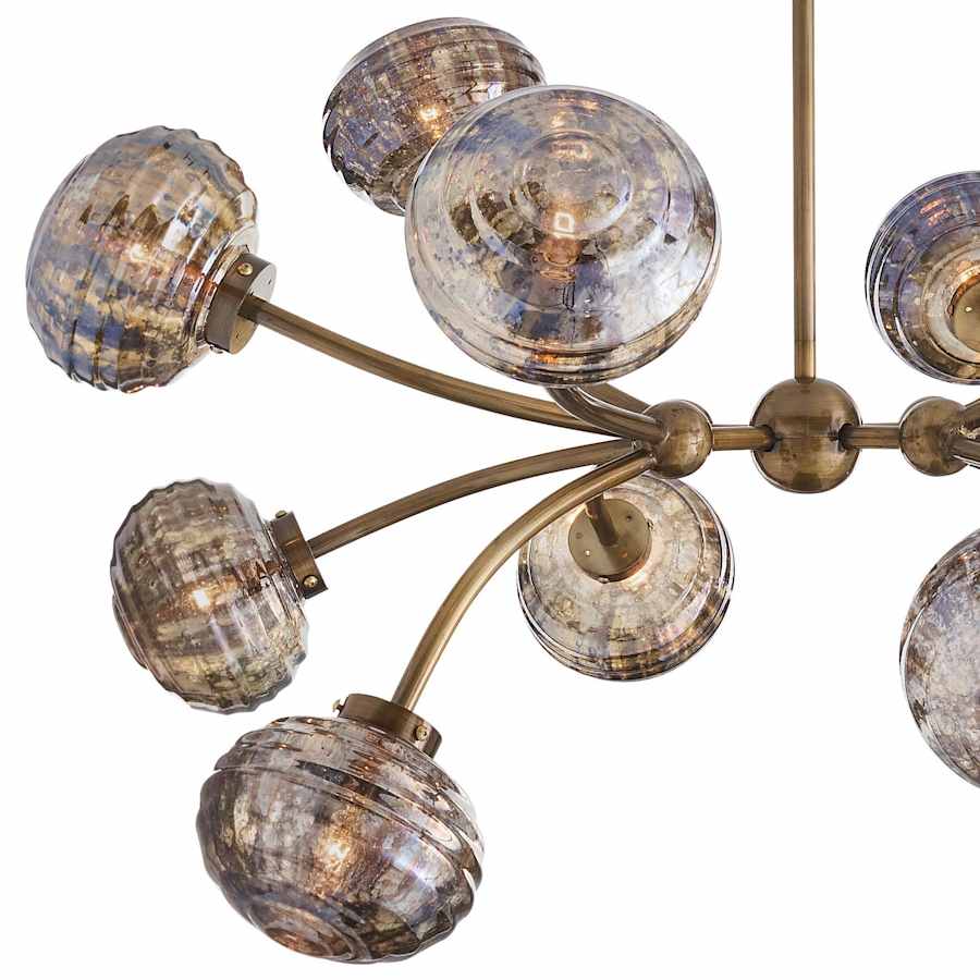Arteriors Merrick Chandelier 12 Light 39" Wide Abstract Sputnik Chandelier