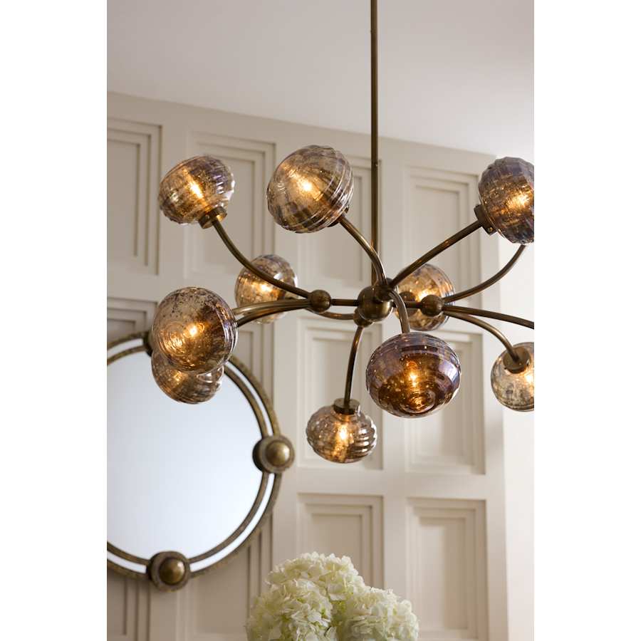 Arteriors Merrick Chandelier 12 Light 39" Wide Abstract Sputnik Chandelier