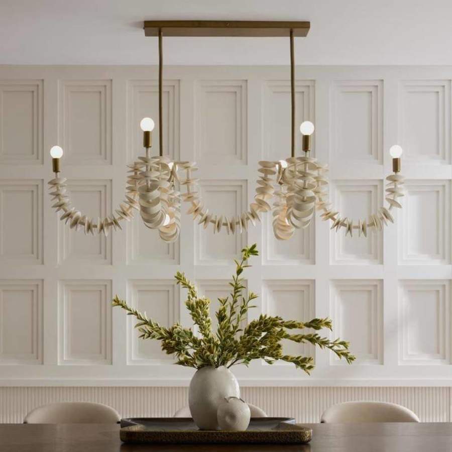 Arteriors Kalama 8 Light 57" Wide Linear Chandelier