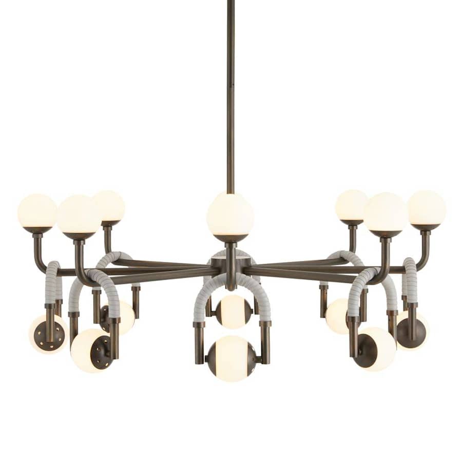 Arteriors Hollins 33" Wide LED Chandelier with Opal Glass Shades