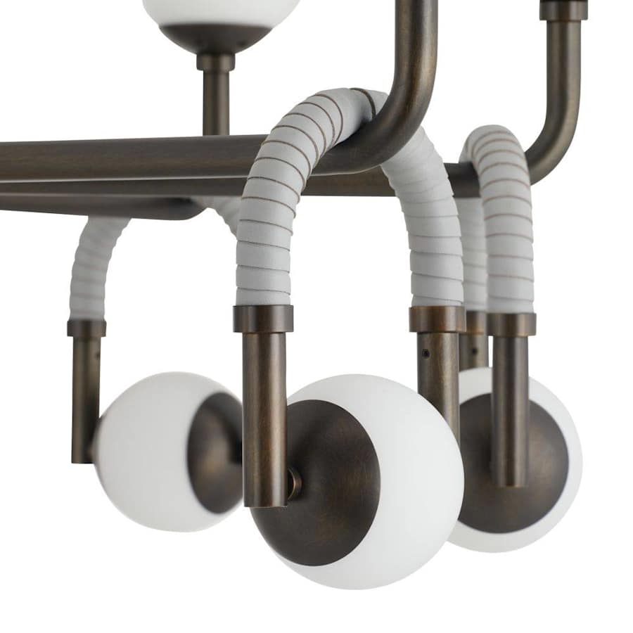 Arteriors Hollins 33" Wide LED Chandelier with Opal Glass Shades