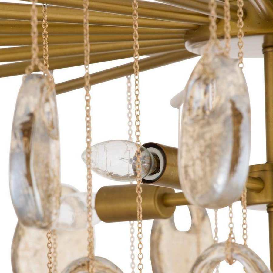 Arteriors Jacqueline 8 Light 32" Wide Waterfall Chandelier