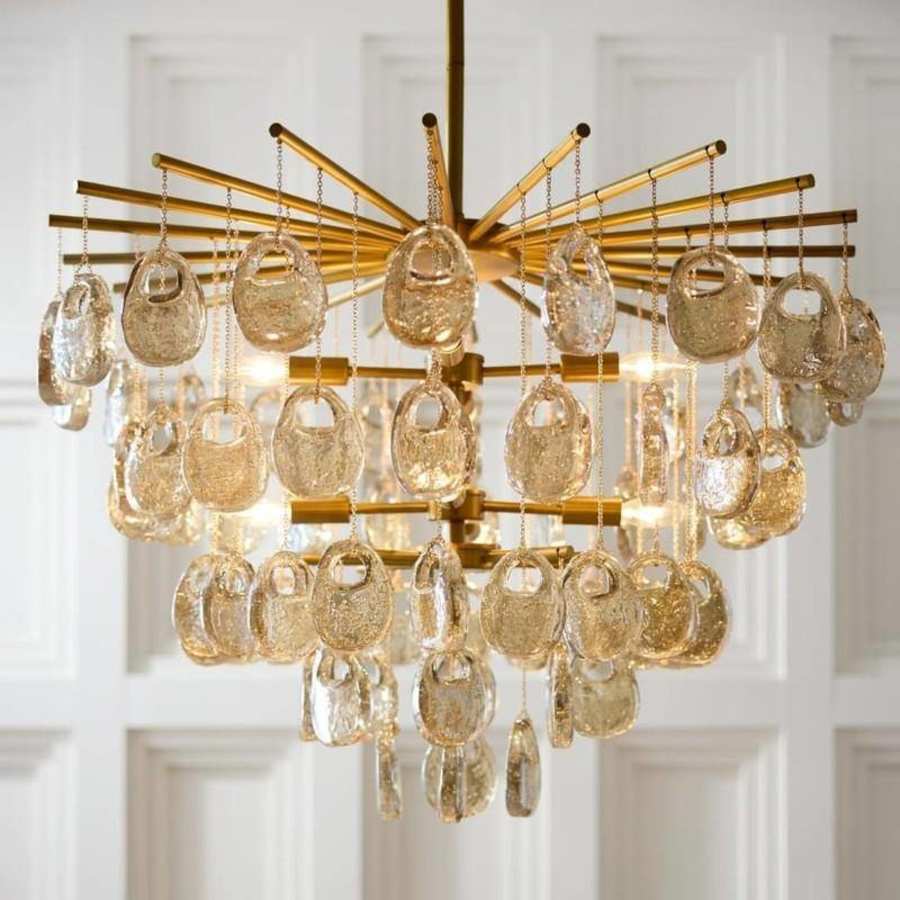 Arteriors Jacqueline 8 Light 32" Wide Waterfall Chandelier