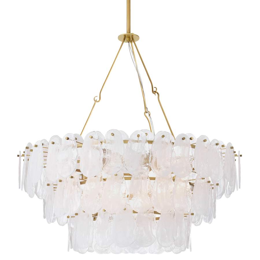 Arteriors Leon Large Chandelier 7 Light 38" Wide Waterfall Chandelier