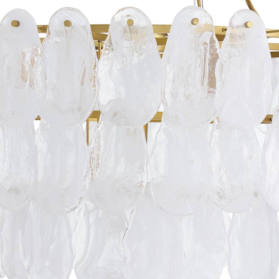Arteriors Leon Large Chandelier 7 Light 38" Wide Waterfall Chandelier