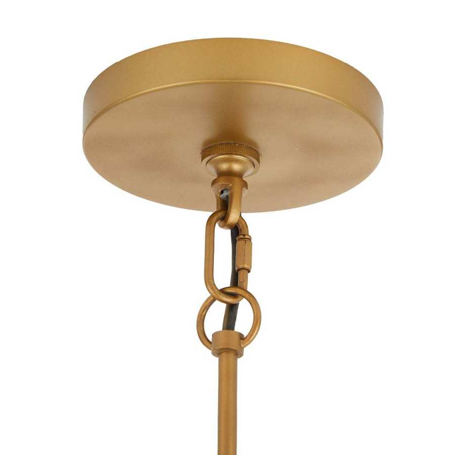 Arteriors Gaia 6 Light 36" Wide Drum Chandelier with Steel Shade