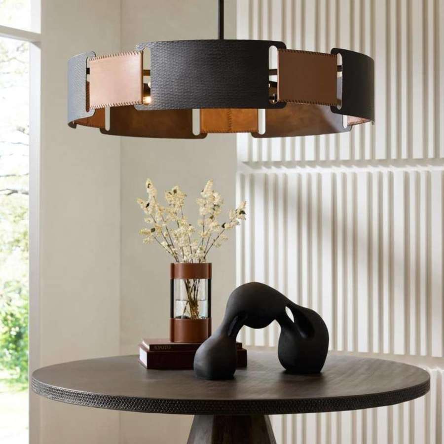 Arteriors Ivan 5 Light 37" Wide Drum Chandelier