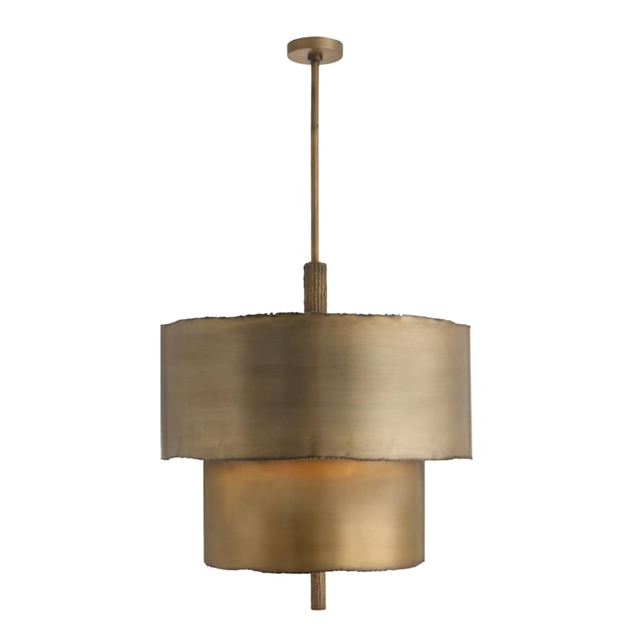 Arteriors Leonardo Chandelier 4 Light 28" Wide Drum Chandelier