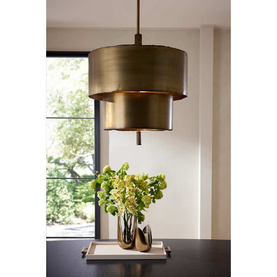 Arteriors Leonardo Chandelier 4 Light 28" Wide Drum Chandelier