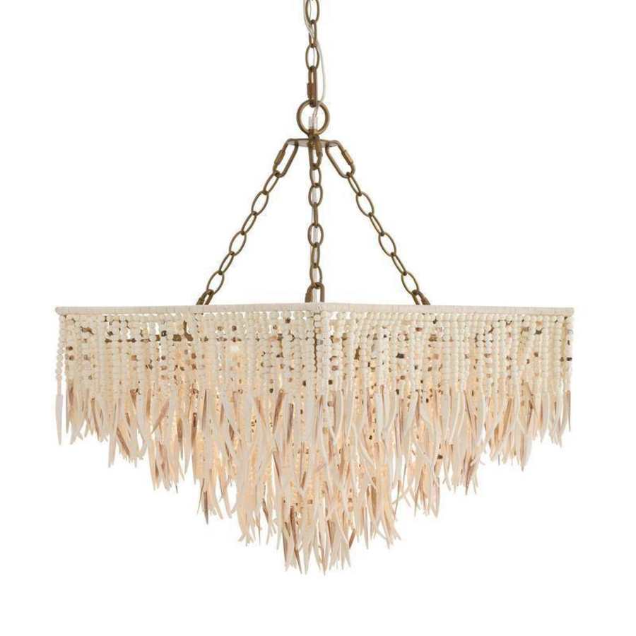 Arteriors Josephine 6 Light 30" Wide Beaded Waterfall Chandelier