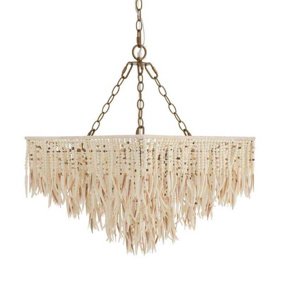 Arteriors Josephine 6 Light 30" Wide Beaded Waterfall Chandelier