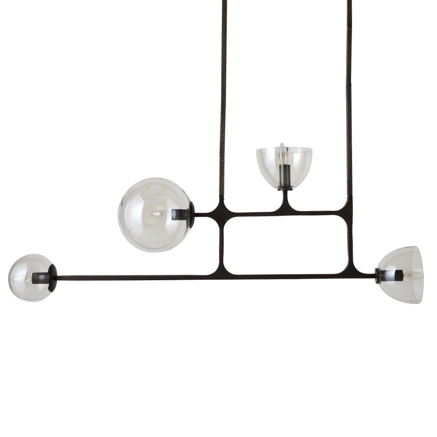 Arteriors Dillon 4 Light 21" Wide Linear Chandelier