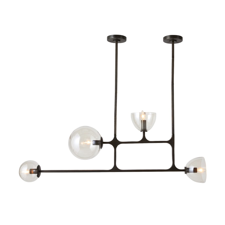Arteriors Dillon 4 Light 21" Wide Linear Chandelier
