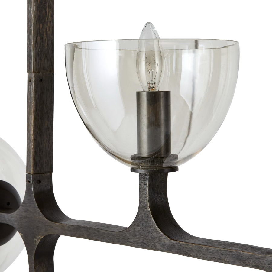Arteriors Dillon 4 Light 21" Wide Linear Chandelier