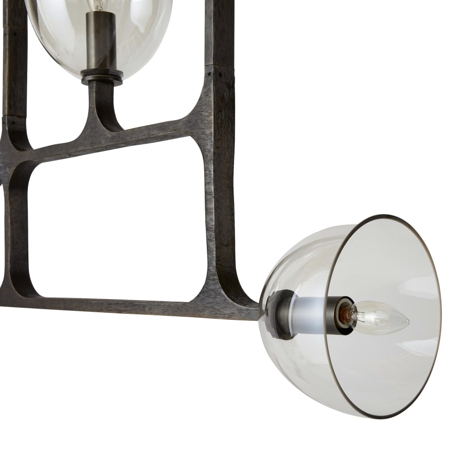 Arteriors Dillon 4 Light 21" Wide Linear Chandelier