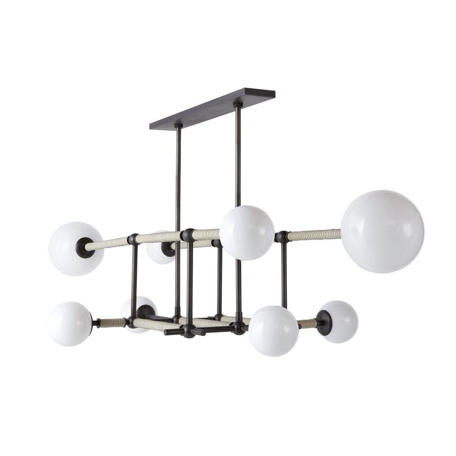 Arteriors Erica 8 Light 58" Wide Linear Chandelier