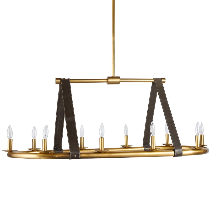 Arteriors Englewood 10 Light 52" Wide Linear Chandelier