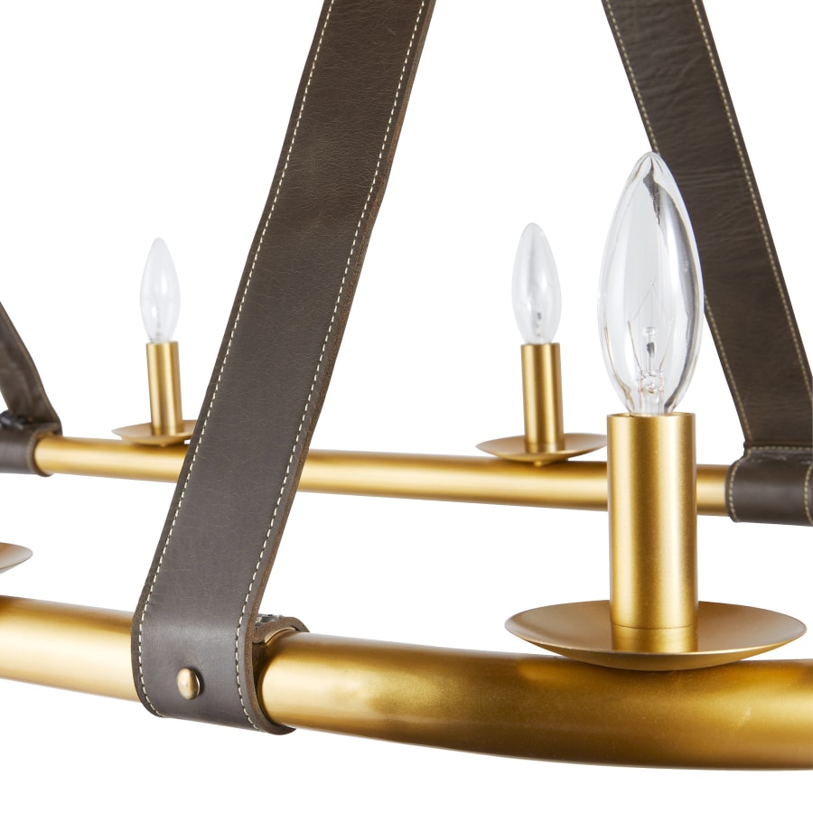 Arteriors Englewood 10 Light 52" Wide Linear Chandelier