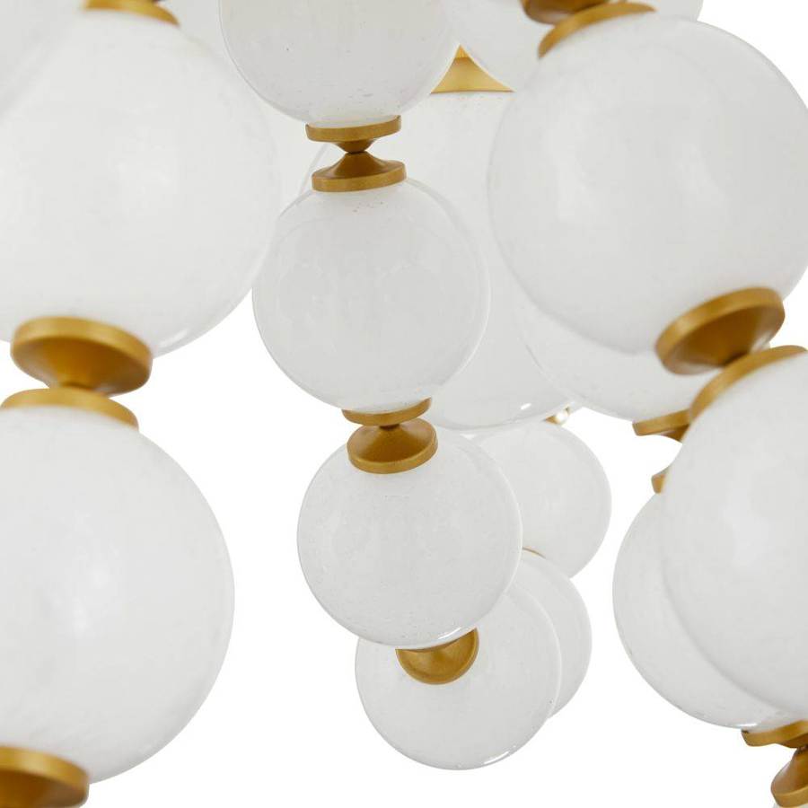 Arteriors Genesis 5 Light 42" Wide Chandelier with Opal Glass Shades