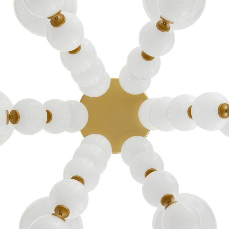 Arteriors Genesis 5 Light 42" Wide Chandelier with Opal Glass Shades