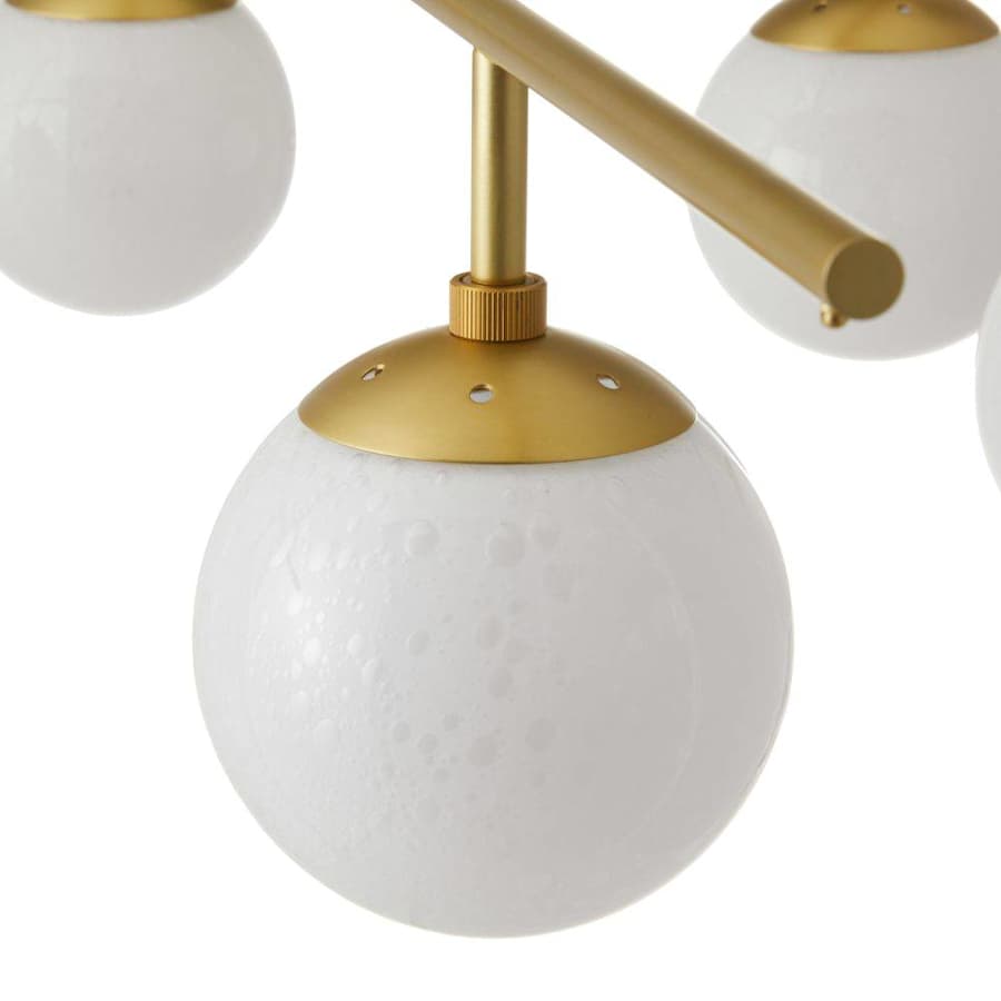 Arteriors Genesis 5 Light 42" Wide Chandelier with Opal Glass Shades