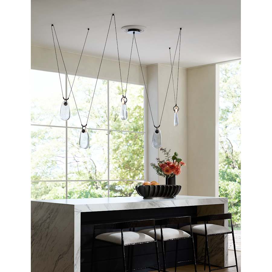 Arteriors Melt Chandelier 86" Wide Abstract Chandelier