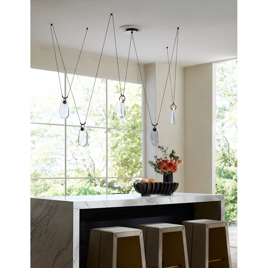 Arteriors Melt Chandelier 86" Wide Abstract Chandelier