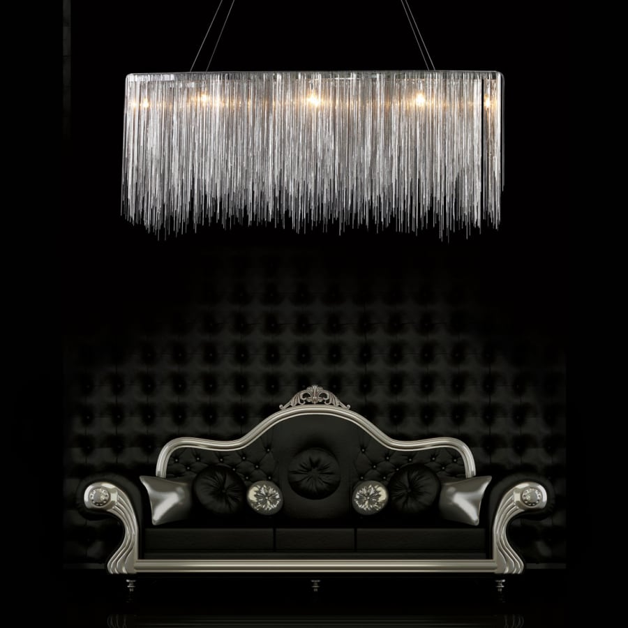 Avenue Lighting Fountain Ave. 48" Wide LED Linear Chandelier