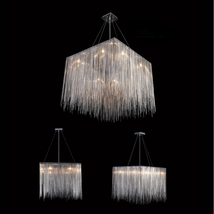 Avenue Lighting Fountain Ave. 24" Wide LED Square Chandelier