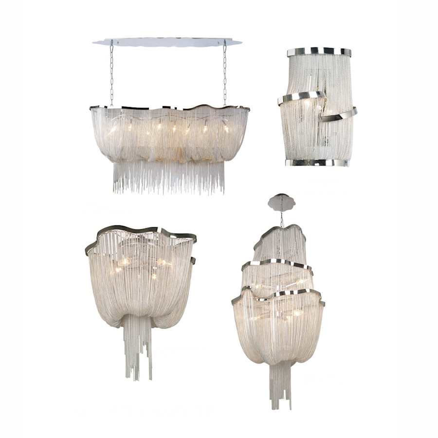 Avenue Lighting Mullholand Dr. 6 Light 59" Wide Linear Chandelier
