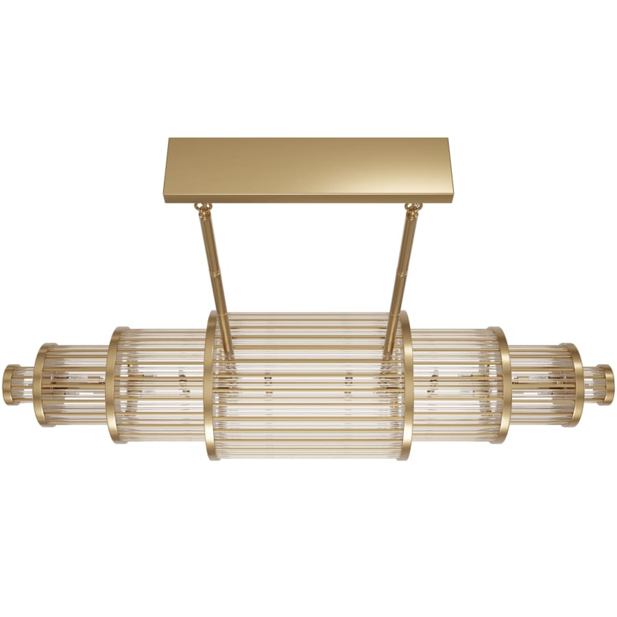 Avenue Lighting Waldorf 28 Light 64" Wide Linear Chandelier