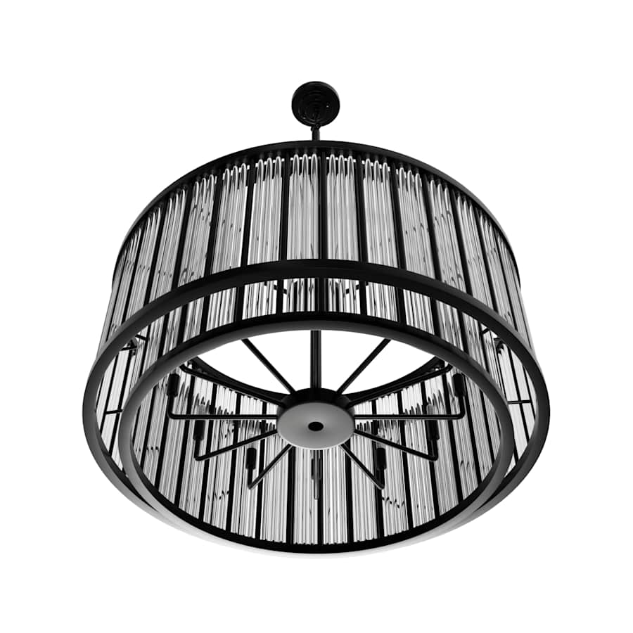 Avenue Lighting Waldorf 12 Light 31" Wide Drum Chandelier