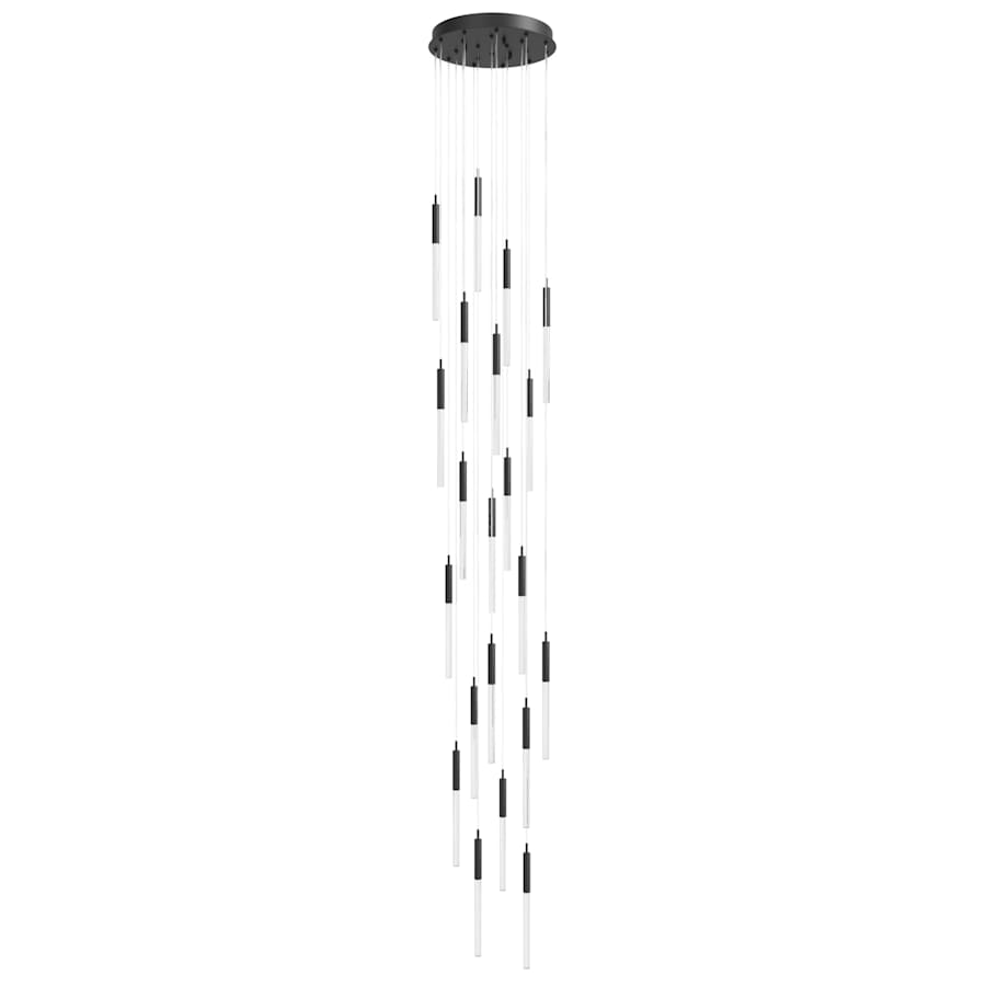 Avenue Lighting Main St. 21 Light 22" Wide LED Multi Light Pendant with Snow Glass Shades
