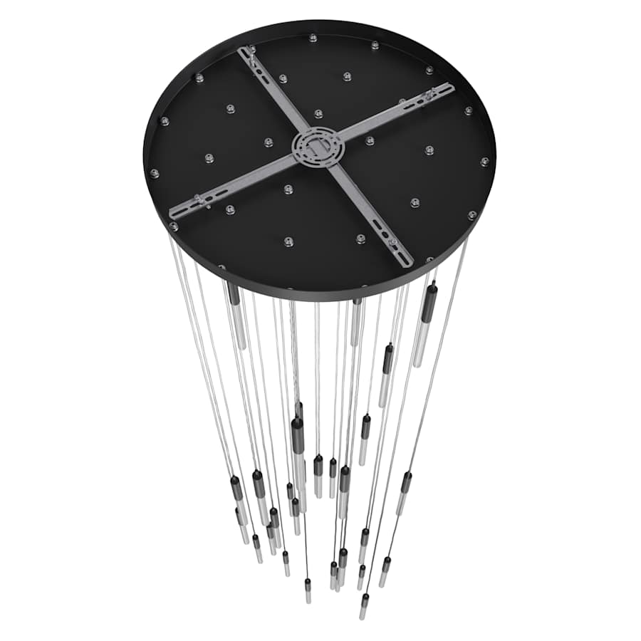 Avenue Lighting Main St. 31 Light 30" Wide LED Multi Light Pendant with Boa Glass Shades