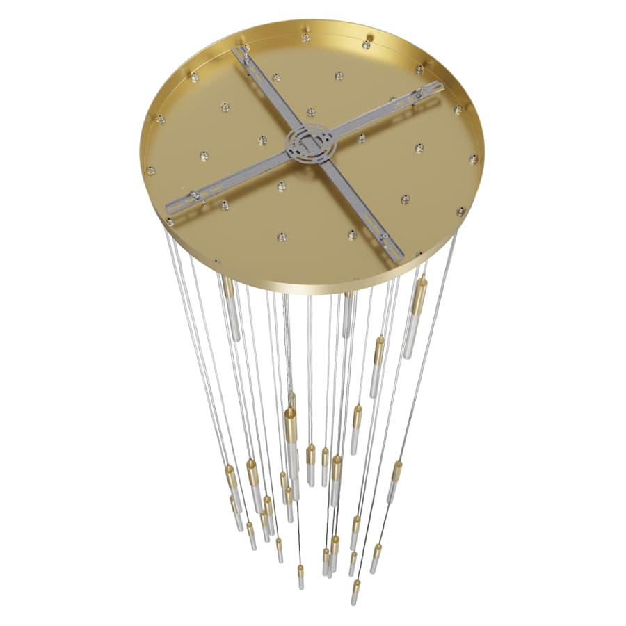 Avenue Lighting Main St. 31 Light 30" Wide LED Multi Light Pendant with Boa Glass Shades